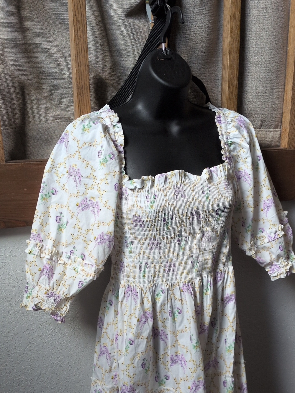 ✨Hill House Home x Bridgerton x Phenomenal Nesli Whistledown Trellis Nap Dress s - Picture 2 of 9
